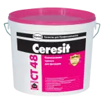 Ceresit CT 48 — Водно-дисперсионная гидрофобная силиконовая краска для наружных и внутренних работ