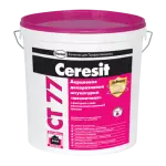 Ceresit CT 77 — Акриловая декоративная штукатурка «мозаичная» 0,8—1,2/1,4—2,0 мм